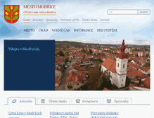Tablet Screenshot of mesto-modrice.cz